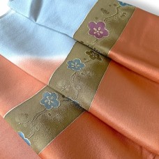 OBIAGE EN SOIE FINE FLEURS DE PRUNIER 007-154